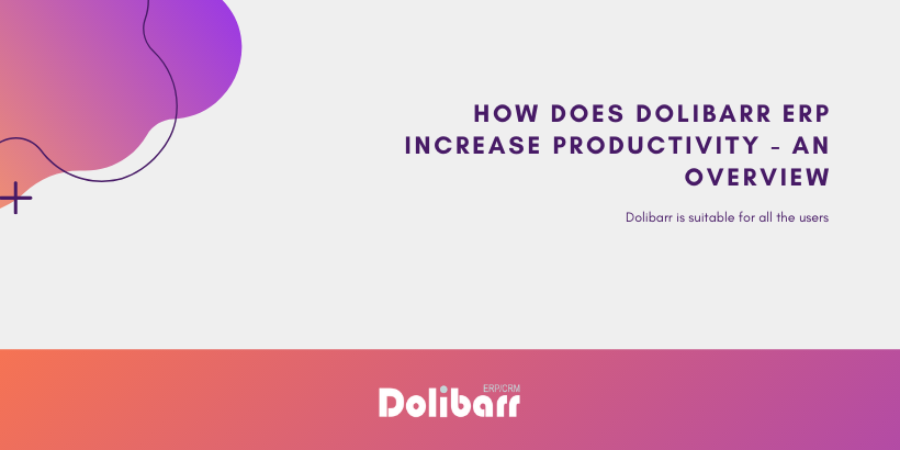 Cómo aumenta Dolibarr ERP la productividad? Una descripción general