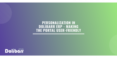 Personalización en Dolibarr ERP - hacer que el portal sea fácil de usar